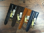Alligator Leather Straps avail. in 18,19,20 and 22 mm