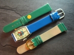 Character Watch Straps  18/16 mm green No 283