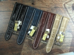 Swiss Chrono  Alligator Leather Straps avail. in 18,20,22 and 24